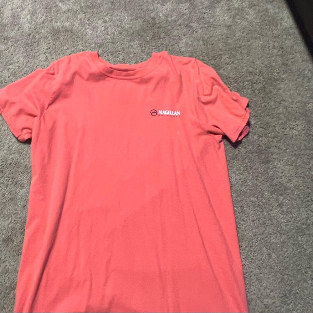 Magellan pinkish coral fishing t shirt